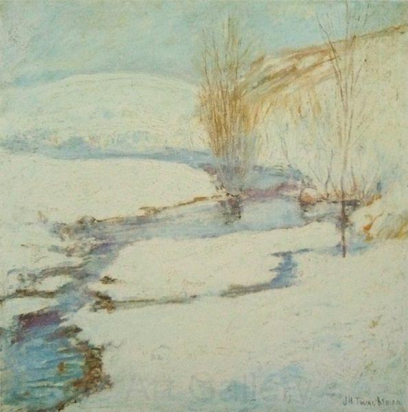 John Henry Twachtman Winter Landscape France oil painting art